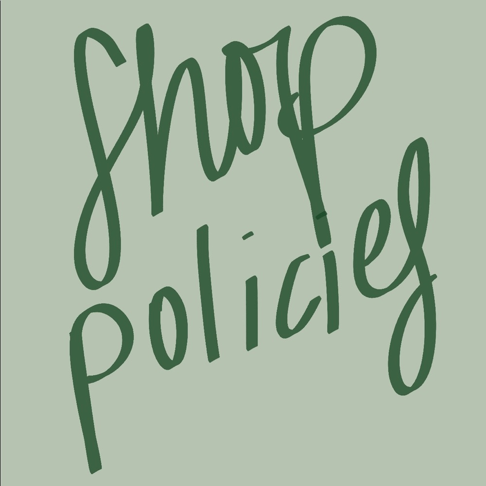 Shop Policies